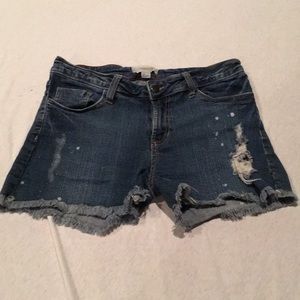 Blue jean shorts